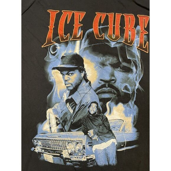 Ice Cube Album Graphic T-shirt Men XL Black Rap Music Short Sleeve - Picture 2 of 5